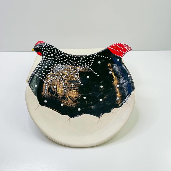 Nesting Hen on Eggs by One Hundred 80 Decorative Plate or wall hanging - Picture 2 of 4